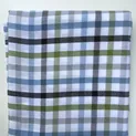 Lining in white with blue-green-grey check pattern for Sarner jackets and loden jackets