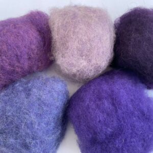 Lana cardata MIX "Sogno di lavanda"